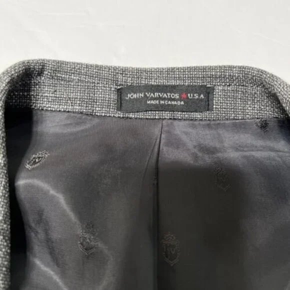 John Varvatos Star Usa Unconstructed Blazer Grey Size 40